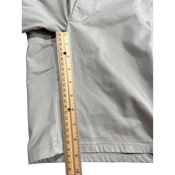 Mens Open Edit Beige Cotton-Blend Shorts 32W Casual Fit 74L - Picture 5 of 8